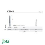 فرز کارباید تورپیدو پرداخت پره ای جوتا کد: C244K - 016 - 12-%d9%be%d8%b1%d9%87