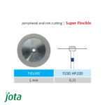 دیسک الماسی دور آبی برش جوتا هندپیس (Super Flexible) کد 915D.HP.220